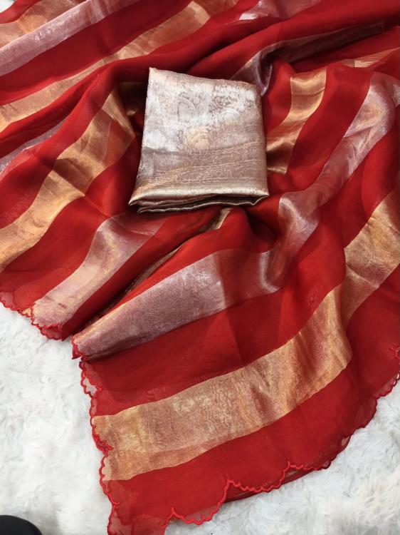Akshara georgette tissue silk b2b clothing wholesale india